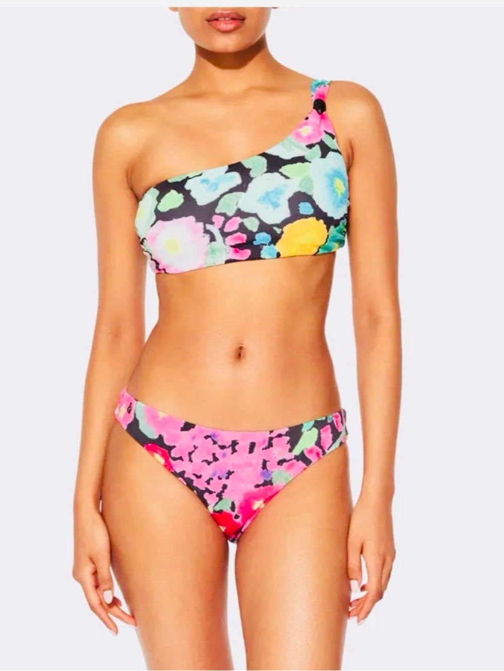 NWT Kurt Geiger Kensington Asymmetric Bikini Set Top & Briefs Size Large